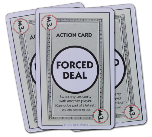 Monopoly Deal Single Card Action Card Forced Purchase.Game Card. 