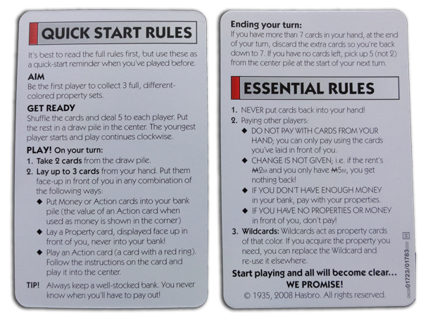 Monopoly Deal Card Game Rules Pdf