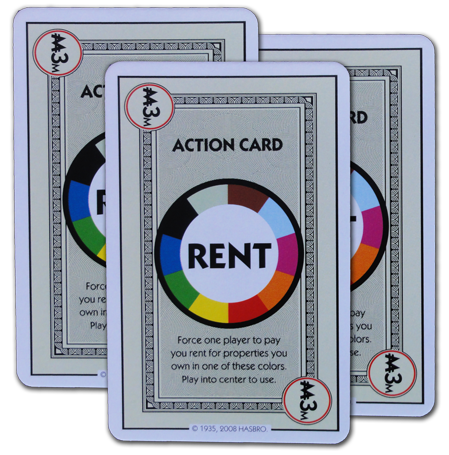 Monopoly Deal All Color Wild Rent Card