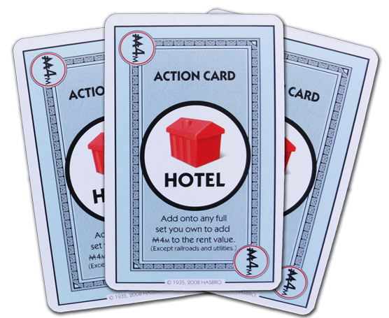 Monopoly Deal Hotel Action Card