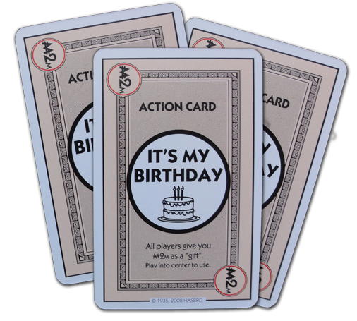Monopoly Deal It's My Birthday Action Card
