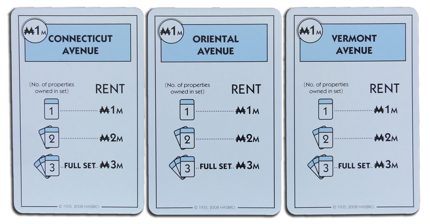 Cards In The Monopoly Deal Deck