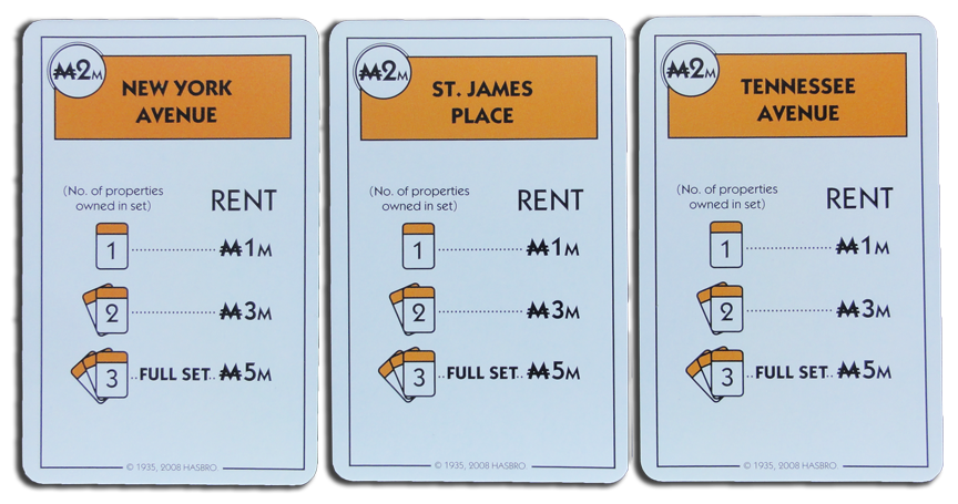 Cards In The Monopoly Deal Deck