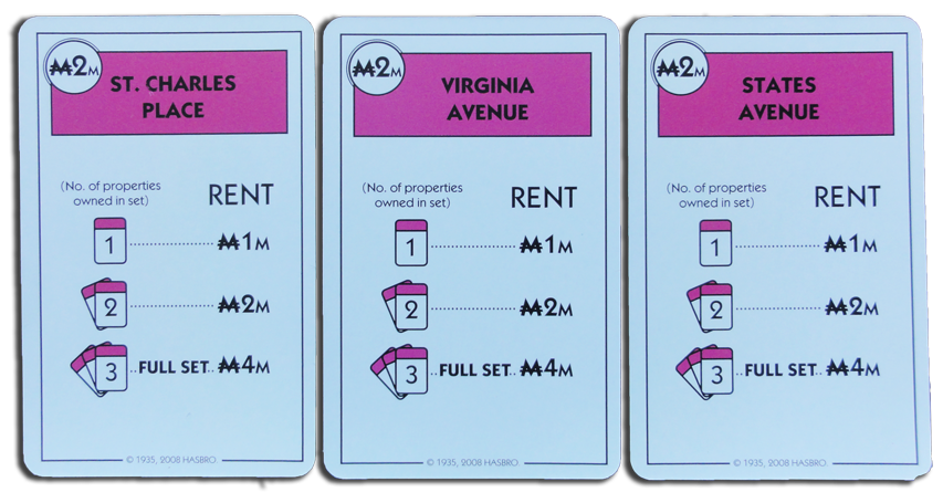 Cards In The Monopoly Deal Deck