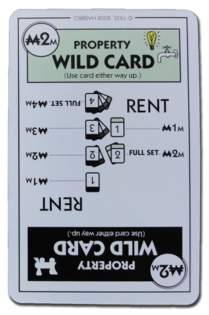 Monopoly Deal Railroad And Utility Wildcard Card